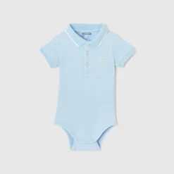Body polo bébé garçon - bleu clair jacadi