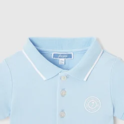 Body polo bébé garçon - bleu clair jacadi