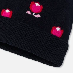 Bonnet bébé fille - marine/multicolore