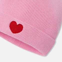 Bonnet bébé fille - rose/rouge