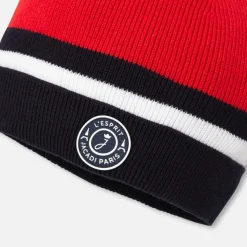 Bonnet bébé garçon - marine/rouge