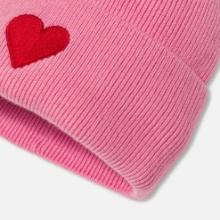 Bonnet enfant fille - rose tendre