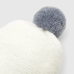 Bonnet Love Maille collection solidaire - blanc/gris
