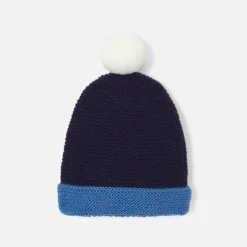 Bonnet Love Maille collection solidaire - marine/bleu
