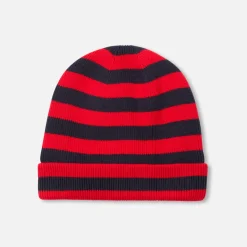 Bonnet marin enfant - marine/rouge