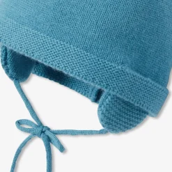 Bonnet uni bébé - bleu de prusse