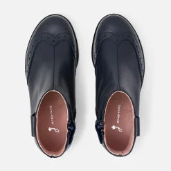 Boots enfant fille en cuir - marine jacadi