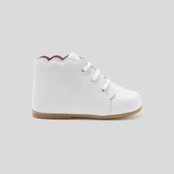 Bottillons premiers pas bébé fille - blanc jacadi