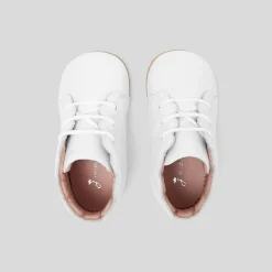 Bottillons premiers pas bébé fille - blanc jacadi