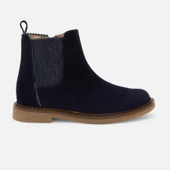 Bottines enfant fille en cuir - marine jacadi