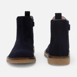 Bottines enfant fille en cuir - marine jacadi
