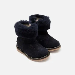 Bottines fourrées bébé fille - marine jacadi