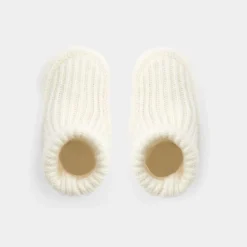 Bottons bébé en cachemire - blanc doux jacadi