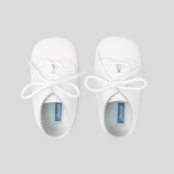Bottons en cuir bébé - blanc jacadi
