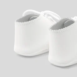 Bottons en cuir bébé - blanc jacadi