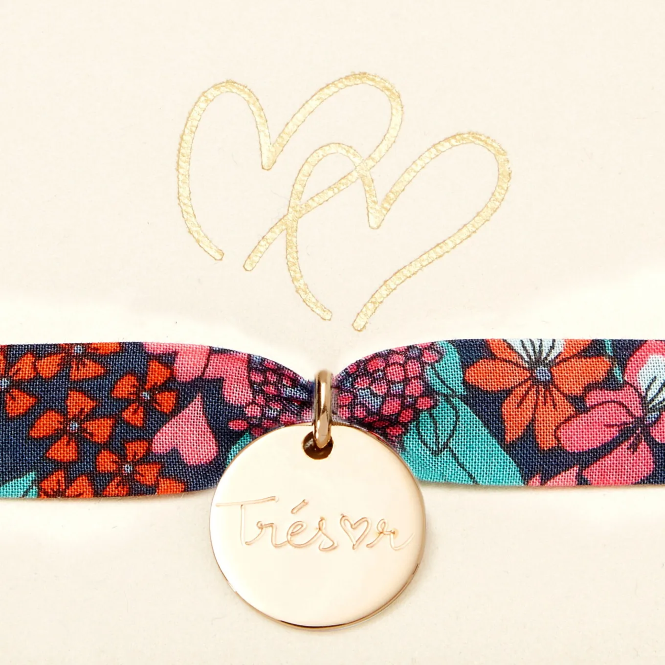 Bracelet Jacadi x Merci Maman doré - marine/multicolore