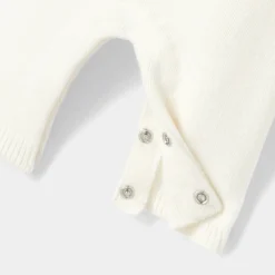 Caleçon bébé fille à bretelles - blanc doux jacadi