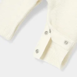 Caleçon bébé garçon en tricot point mousse - blanc doux jacadi