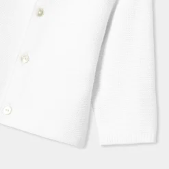Cardigan bébé en coton - blanc jacadi