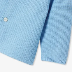 Cardigan bébé en coton - bleu ocean