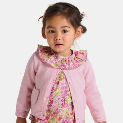 Cardigan bébé fille - rose chine