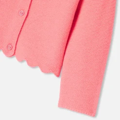 Cardigan bébé fille - rose indien