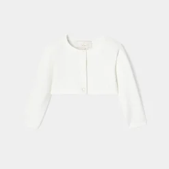 Cardigan bébé fille cérémonie - blanc jacadi