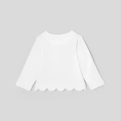 Cardigan bébé fille en molleton - blanc jacadi