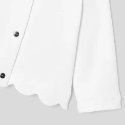 Cardigan bébé fille en molleton - blanc jacadi