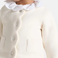 Cardigan bébé fille en polaire