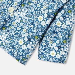 Cardigan bébé fille en Tissu Liberty - bleu/multicolore