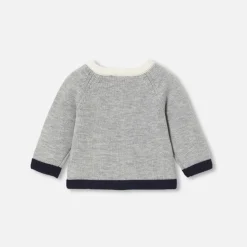 Cardigan bébé garçon - gris/multicolore