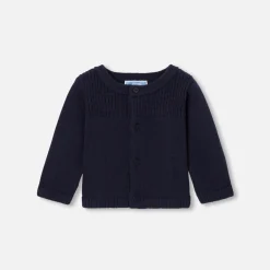 Cardigan bébé garçon - marine clair