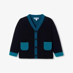 Cardigan bébé garçon color block - marine jacadi