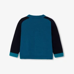 Cardigan bébé garçon color block - marine jacadi