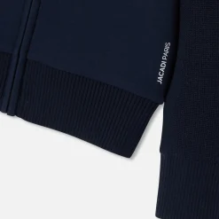 Cardigan bi-matière enfant garçon - marine jacadi