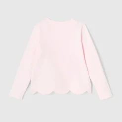 Cardigan en molleton enfant fille - rose poudre jacadi