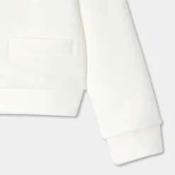 Cardigan en molleton enfant fille - blanc doux jacadi