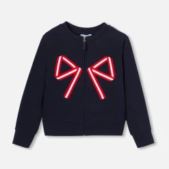 Cardigan en molleton enfant fille - marine jacadi