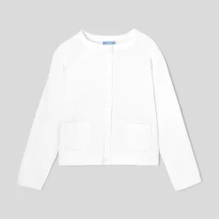 Cardigan enfant fille - blanc jacadi