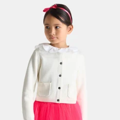 Cardigan enfant fille - blanc doux jacadi