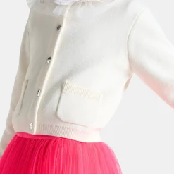 Cardigan enfant fille - blanc doux jacadi