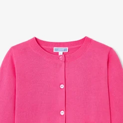 Cardigan enfant fille - fuschia clair