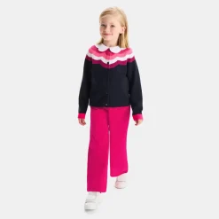 Cardigan enfant fille - marine/multicolore