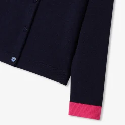 Cardigan enfant fille - marine/multicolore