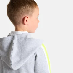 Cardigan zippé enfant garçon - gris chine clair jacadi