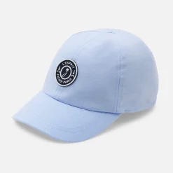 Casquette enfant en Oxford - bleu/blanc