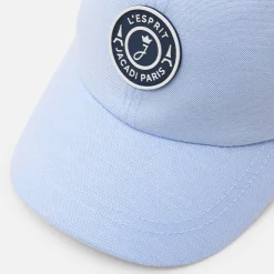 Casquette enfant en Oxford - bleu/blanc