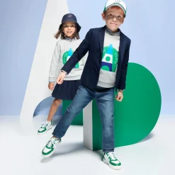 Casquette enfant garçon - blanc/vert