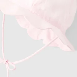Chapeau bébé fille à festons - rose pale jacadi